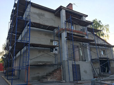 Отделка фасада частного дома в Заславле