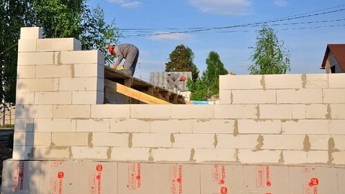 Укладка газосиликатных блоков в Заславле