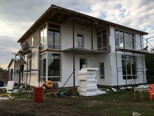 Утепление пенопластом наружных стен в Заславле